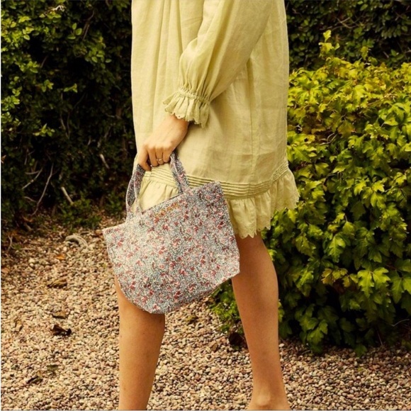 Doen Handbags - NWT Doen Mini Canvas Tote Petite Jardin